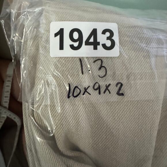 Free People We The Free Pants Women 25 Tan High Rise Distressed Straight Minimal - Picture 9 of 9